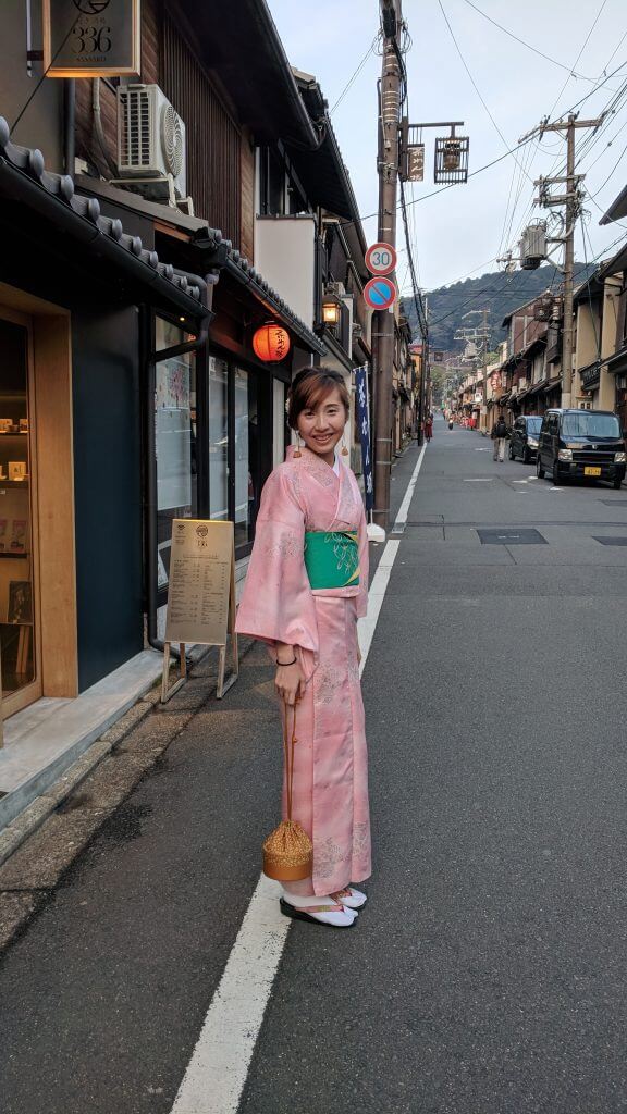 Lovely girl in kimono