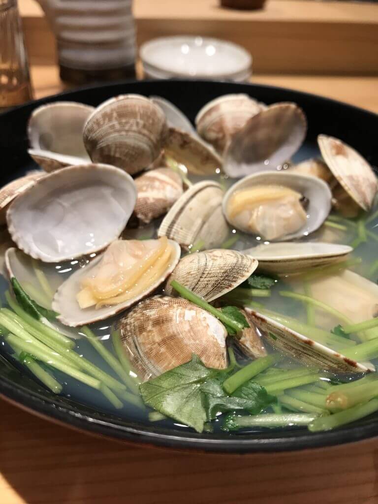 Clam soup in Kyoto