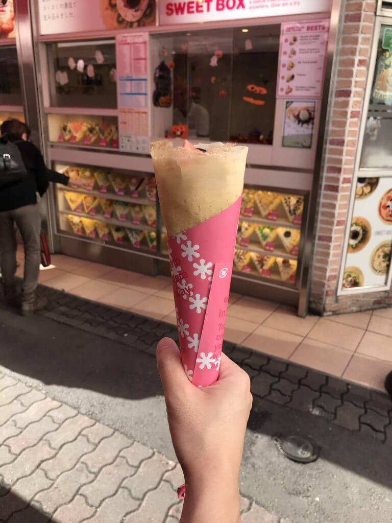 Sweet crepe at Harajuku