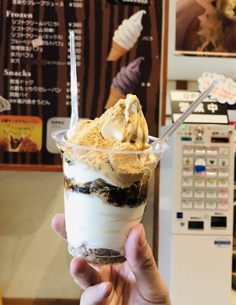 Ice cream at Kawaguchiko