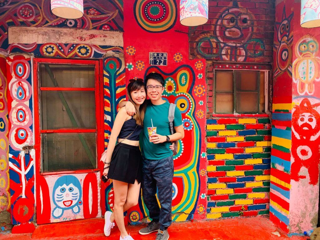 Minmin and Liangliang at Rainbow Village